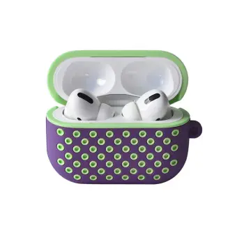 Lopard Airpods Pro 2 (2.nesil) Spor Delikli Kılıf - Lila-yeşil