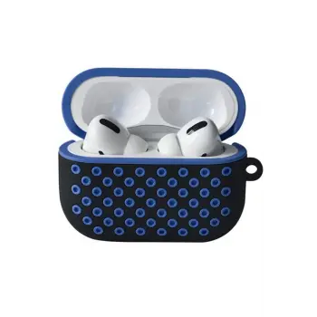 Lopard Airpods Pro 2 (2.nesil) Spor Delikli Kılıf - Siyah-mavi