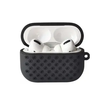Lopard Airpods Pro 2 (2.nesil) Spor Delikli Kılıf - Siyah-siyah