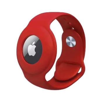 Apple Airtag Uyumlu Kordon (Anahtarlık Hediyeli) & Bileklik - Çok Amaçlı Yumuşak Silikon Kılıf