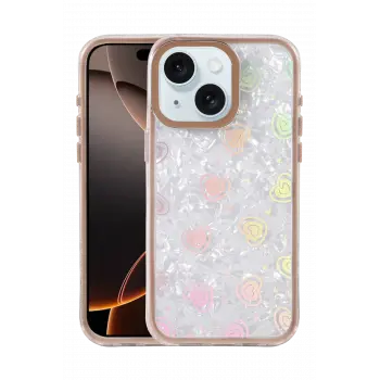 Lopard Apple İphone 14 Lumi Desenli Kapak - Çöl Titanyum