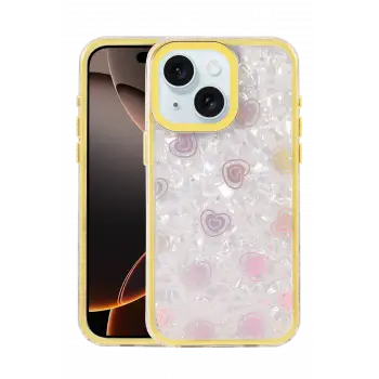 Lopard Apple İphone 14 Lumi Desenli Kapak - Sarı