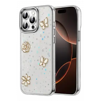 Lopard Apple İphone 14 Pro Max Fiyonk Desenli Kapak - Desen 10