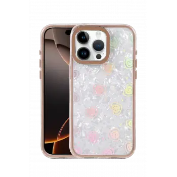 Lopard Apple İphone 14 Pro Max Lumi Desenli Kapak - Çöl Titanyum