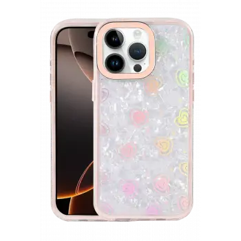 Lopard Apple İphone 14 Pro Max Lumi Desenli Kapak - Pembe