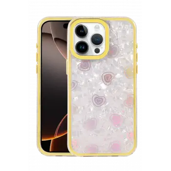 Lopard Apple İphone 14 Pro Max Lumi Desenli Kapak - Sarı