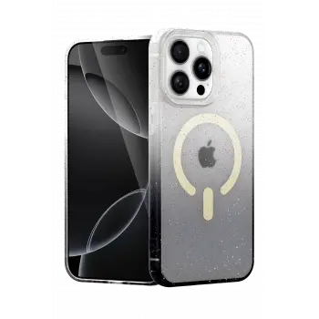 Lopard Apple İphone 14 Pro Pummel Shiny Magsafe Kapak - Siyah