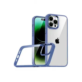 Lopard Apple İphone 15 Pro Max Razer Lensli Silikon - Lacivert