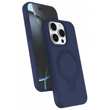 Lopard Apple İphone 15 Pro Max Regal Magsafe Standlı Kapak - Lacivert