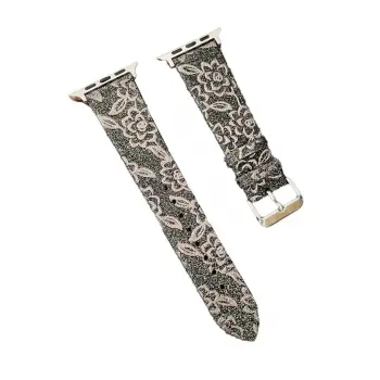 Lopard Apple Watch 38mm Creeper Desenli Kordon - Kahverengi