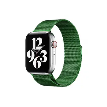Lopard Apple Watch 38mm Metal Mıknatıslı Kordon - Yeşil