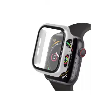Lopard Apple Watch 42mm Camlı Kasa Ekran Koruyucu - Gümüş