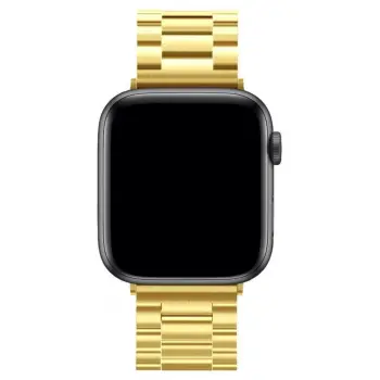 Lopard Apple Watch 42mm Metal Baklalı Kordon - Gold