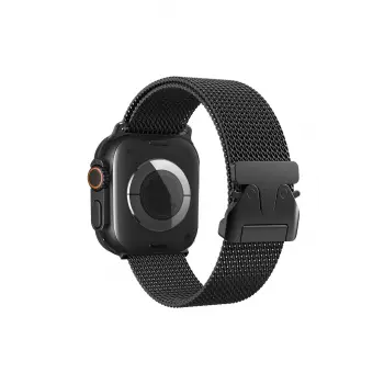 Lopard Apple Watch 42mm Milano Metal Kordon - Siyah