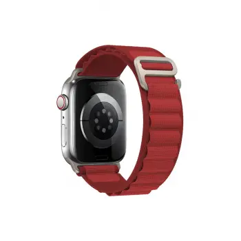 Lopard Apple Watch 42mm Mountain Kordon - Kırmızı