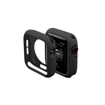 Lopard Apple Watch 44mm Silikon Alt Kasa - Siyah