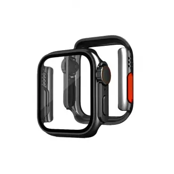 Lopard Apple Watch 45mm Watch 49mm Kasa Dönüştürücü Ve Ekran Koruyucu - Siyah