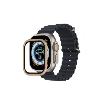 Lopard Apple Watch Ultra 49mm Alüminyum Kasa Cam Ekran Koruyucu - Yıldız Işığı