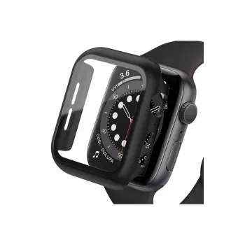 Lopard Apple Watch Ultra 49mm Camlı Kasa Ekran Koruyucu - Siyah