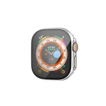 Lopard Apple Watch Ultra 49mm Legend Camlı Kasa Ekran Koruyucu - Gümüş