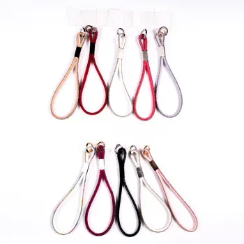 Lopard Cep Telefonu Yarım Taşlı Halat İp Cep Telefonu El Askısı 40cm