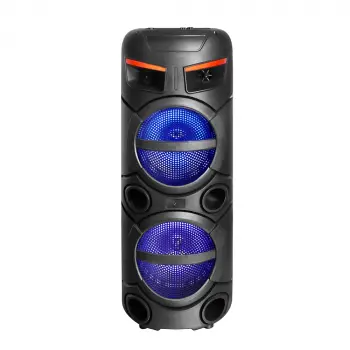 Lopard Gd-2809 Dijital Led Göstergeli Fm Radyolu Mikrofonlu Rgb Tws Çift 8 İnç Stereo Bass Kablosuz Karaoke Hoparlör