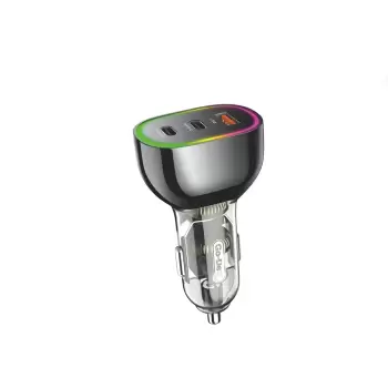 Lopard Gd-cc208 Hızlı Şarj Özellikli Dual Type-c + Usb-a Portlu Araç Şarj Aleti 68w
