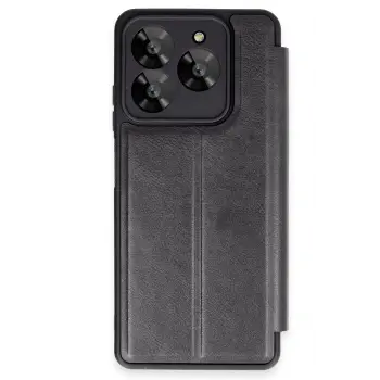 Lopard General Mobile Era 30 Kılıf Flip Cover - Siyah