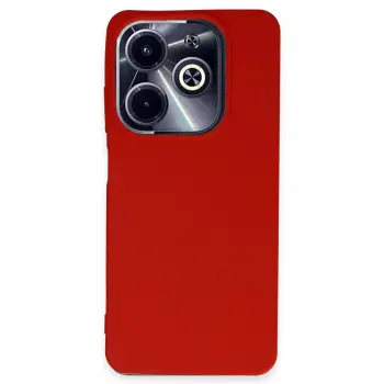 Lopard İnfinix Hot 40i Kılıf First Silikon - Kırmızı