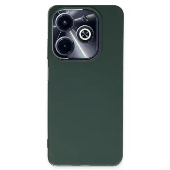 Lopard İnfinix Hot 40i Kılıf First Silikon - Koyu Yeşil