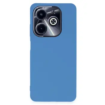 Lopard İnfinix Hot 40i Kılıf First Silikon - Mavi