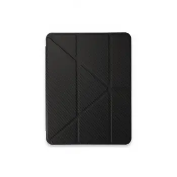 Lopard İpad Pro 13 (2024) Kılıf Color Karbon Tablet Kılıfı - Siyah
