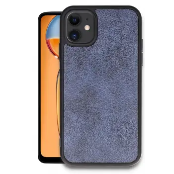 Lopard İphone 11 Kılıf Aras Deri Kapak - Lacivert