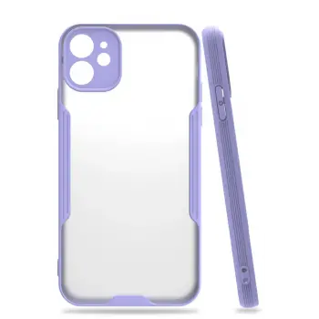 Lopard İphone 11 Kılıf Platin Silikon - Lila