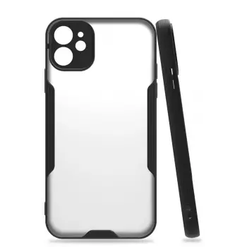 Lopard İphone 11 Kılıf Platin Silikon - Siyah