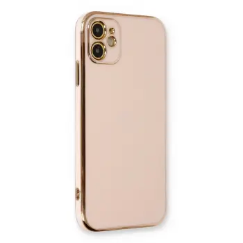 Lopard İphone 11 Kılıf Volet Silikon - Pembe