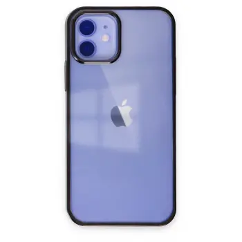 Lopard İphone 12 Kılıf Element Silikon - Siyah