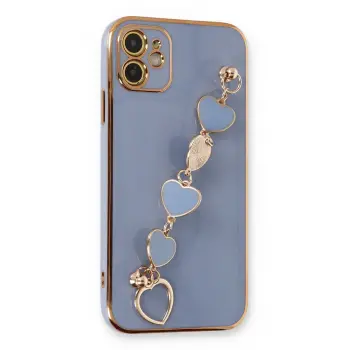 Lopard İphone 12 Kılıf Esila Silikon - Gri