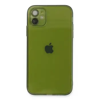 Lopard İphone 12 Kılıf Fly Lens Silikon - Yeşil