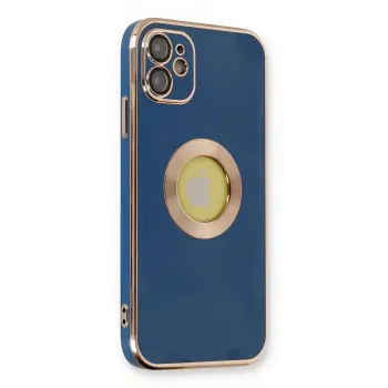 Lopard İphone 12 Kılıf Store Silikon - Mavi