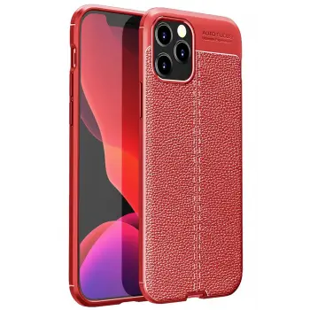 Lopard İphone 12 Pro Kılıf Auto Focus Kapak - Kırmızı