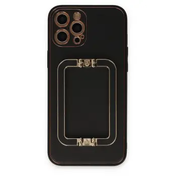 Lopard İphone 12 Pro Kılıf Coco Elit Kapak - Siyah