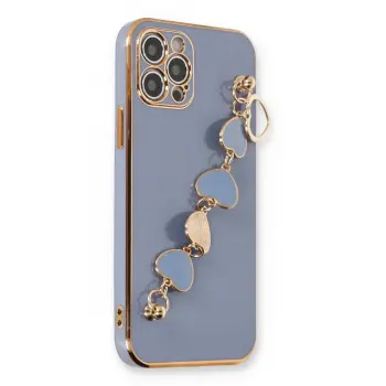 Lopard İphone 12 Pro Kılıf Esila Silikon - Gri