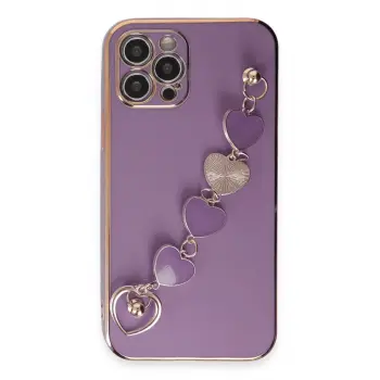 Lopard İphone 12 Pro Kılıf Esila Silikon - Mor