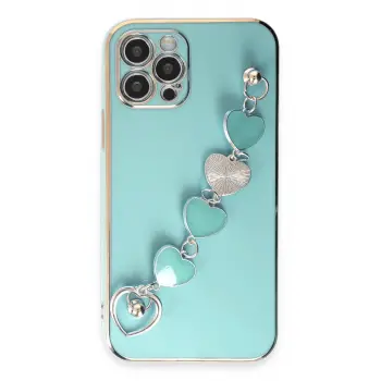 Lopard İphone 12 Pro Kılıf Esila Silikon - Su Yeşili