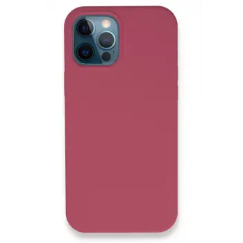 Lopard İphone 12 Pro Kılıf Lansman Legant Silikon - Fuşya