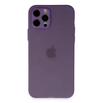 Lopard İphone 12 Pro Kılıf Puma Silikon - Koyu Mor