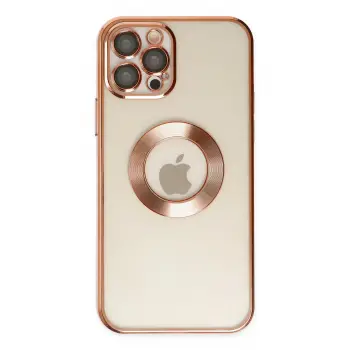 Lopard İphone 12 Pro Kılıf Slot Silikon - Rose Gold