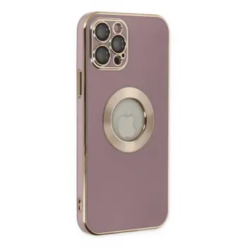 Lopard İphone 12 Pro Kılıf Store Silikon - Mor