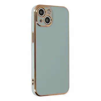 Lopard İphone 13 Kılıf Volet Silikon - Açık Yeşil